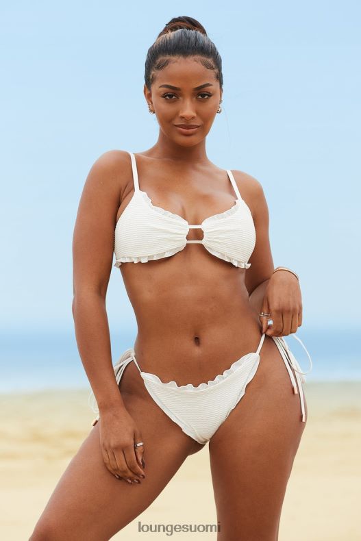 Lounge hawaii-kuvioinen bikinipaita kerma uimapuvut naiset D46R26992