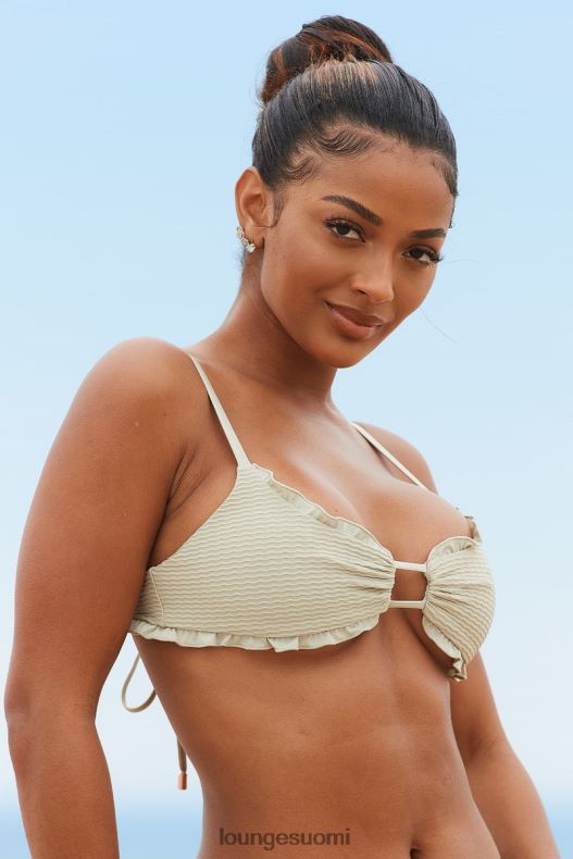 Lounge hawaii-kuvioinen bikinipaita oliivi uimapuvut naiset D46R26994