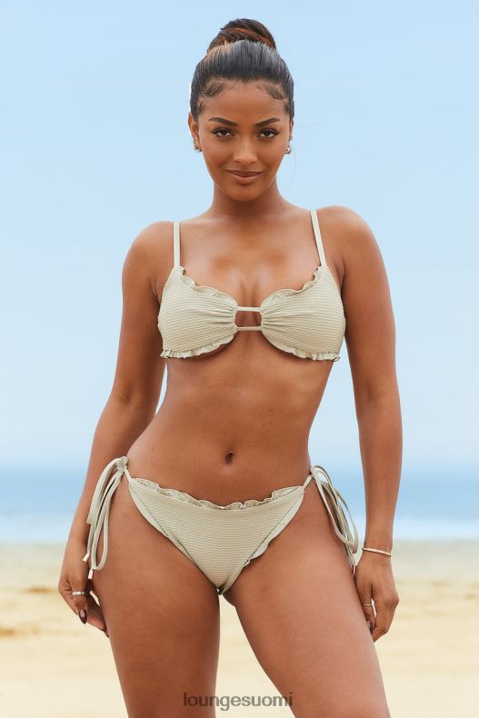 Lounge hawaii-kuvioinen bikinipaita oliivi uimapuvut naiset D46R26994