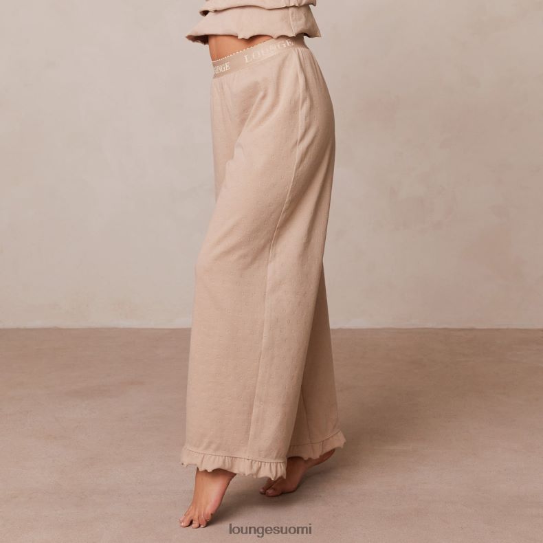 Lounge röyhelöiset pyjamahousut minkki vaatteet naiset D46R26936