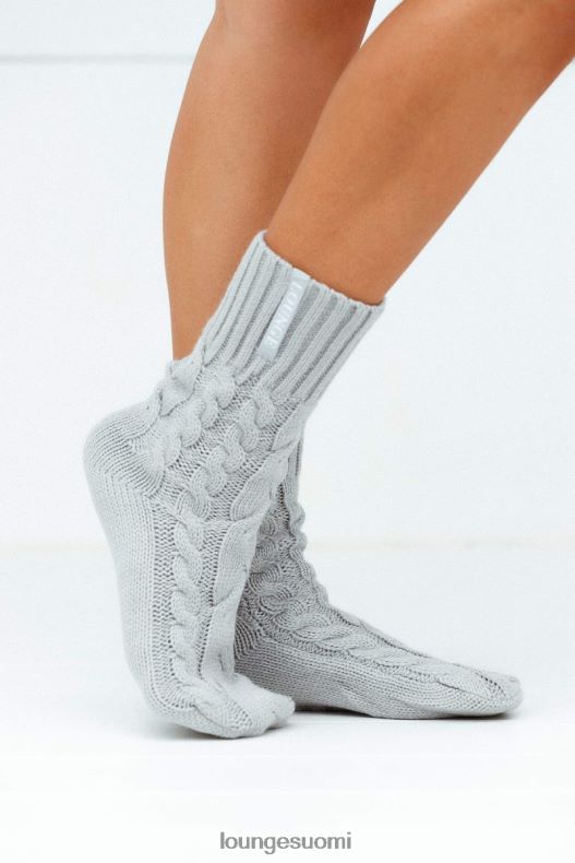 Lounge mukavat neulotut sukat harmaa vaatteet naiset D46R26935