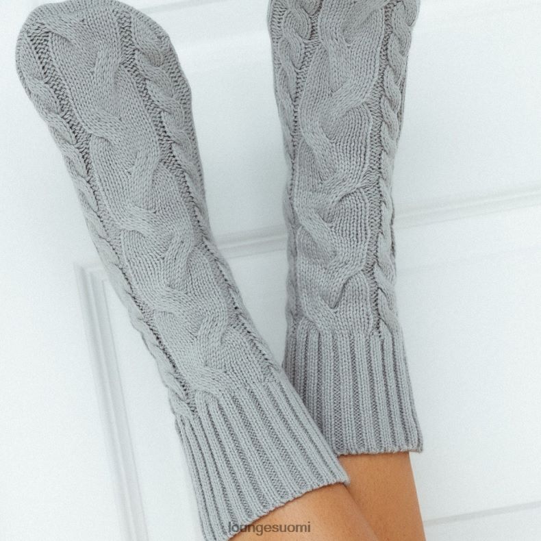 Lounge mukavat neulotut sukat harmaa vaatteet naiset D46R26935