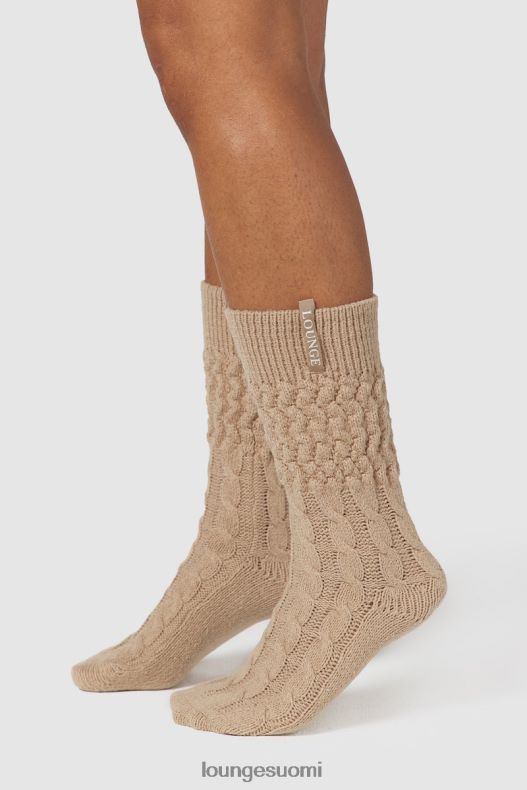 Lounge tiukasti neulotut sukat minkki vaatteet naiset D46R26953