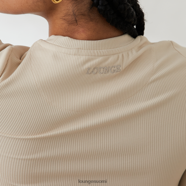 Lounge välttämätön pitkähihainen resoripaita kerma vaatteet naiset D46R26842