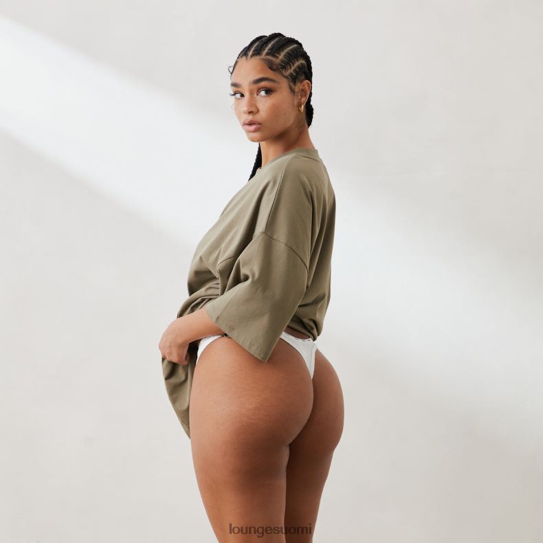 Lounge välttämätön ylisuuri t-paita oliivi vaatteet naiset D46R26849